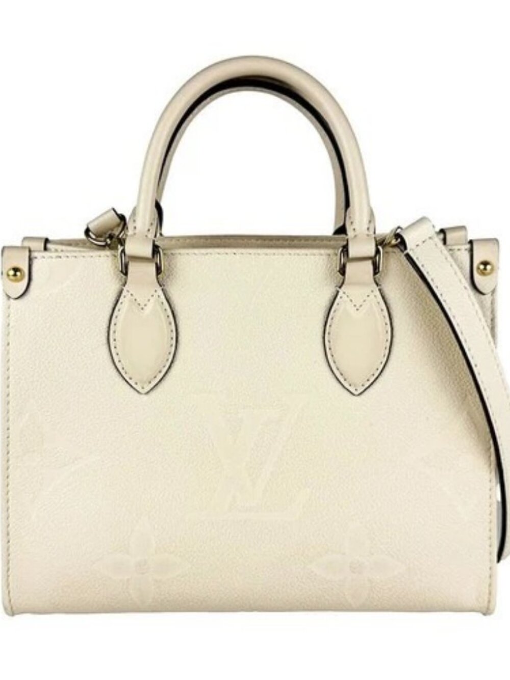Auth LOUIS VUITTON Monogram Empreinte On The Go PM Shoulder Bag Handbag - z11085